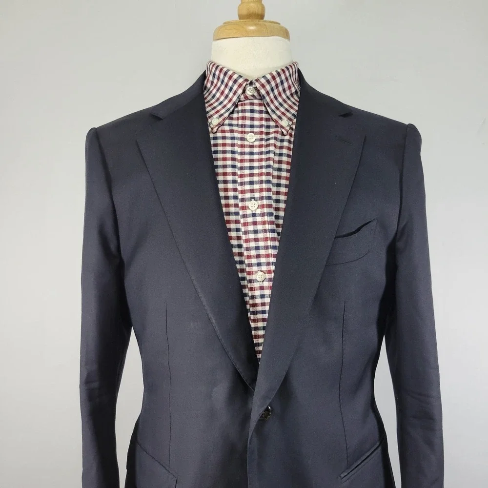 Suitsupply Lazio Int Men's Sport Coat Blazer Surgeon Cuff Deep Navy Vitale 44S - Picture 6 of 16